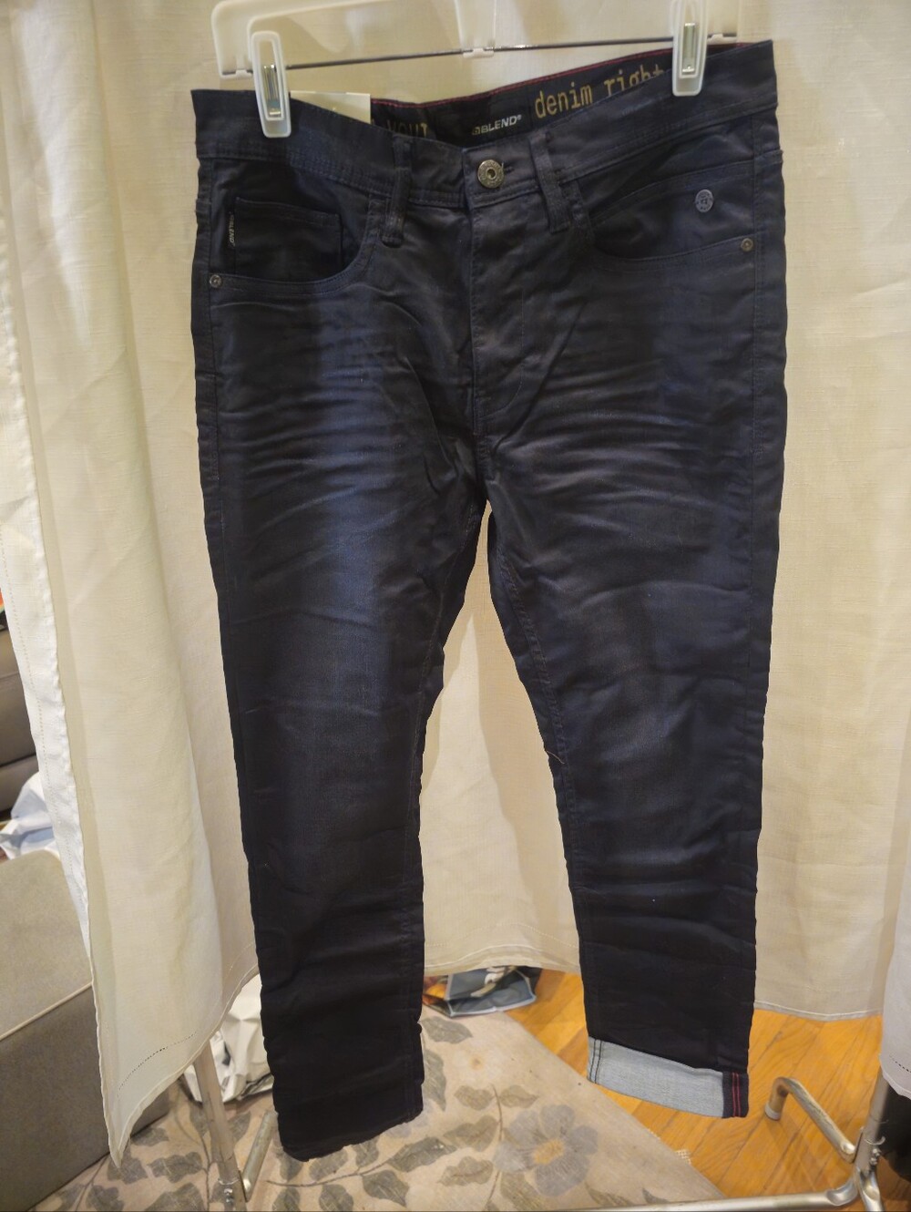 b.young Blend Men's Jet Jogg Jeans Black Size 31x32 Authentic European Import